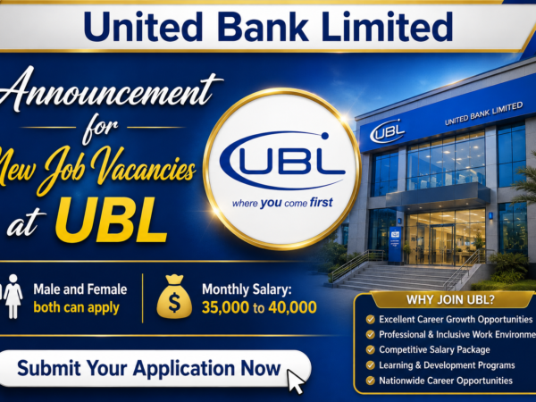 UBL Jobs 2026 – Apply Online for United Bank Limited Careers in Pakistan